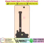 Xiaomi Redmi Note 15 Pro 4G LCD Panel Unit Screen Display - DMarket.Pk