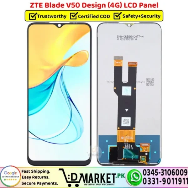 ZTE Blade V50 Design 4G LCD Panel Dispaly Screen Replacement - DMarket.Pk