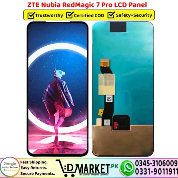 ZTE Nubia RedMagic 7 Pro LCD Panel Unit Screen Replacement - DMarket.Pk