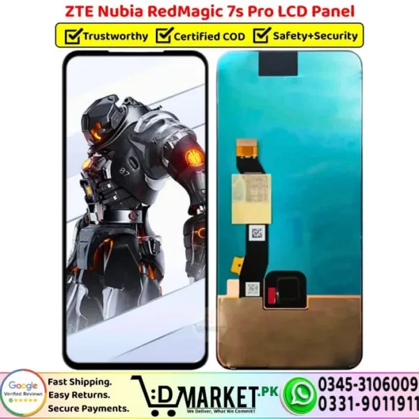 ZTE Nubia RedMagic 7s Pro LCD Panel Unit Screen Replacement - DMarket.Pk