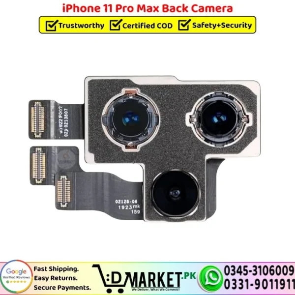 iPhone 11 Pro Max Back Camera Rear Camera Replacement - DMarket.Pk