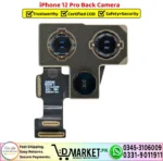 iPhone 12 Pro Back Camera Rear Camera Replacement - DMarket.Pk