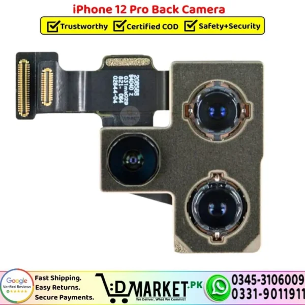 iPhone 12 Pro Back Camera Rear Camera Replacement - DMarket.Pk