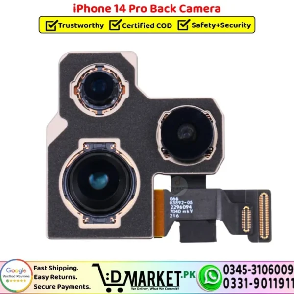 iPhone 14 Pro Back Camera Rear Camera Replacement - DMarket.Pk