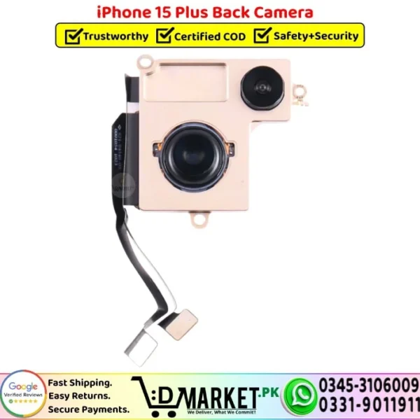 iPhone 15 Plus Back Camera Rear Camera Replacement - DMarket.Pk