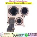 iPhone 15 Pro Back Camera Rear Camera Replacement - DMarket.Pk