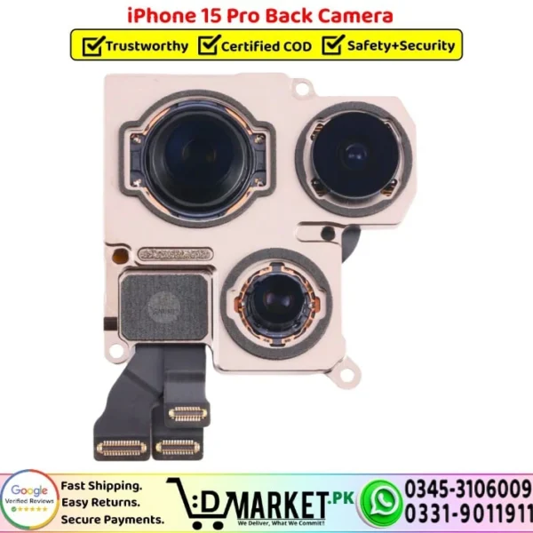 iPhone 15 Pro Back Camera Rear Camera Replacement - DMarket.Pk