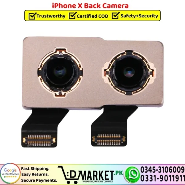 iPhone X Back Camera Rear Camera Replacement - DMarket.Pk