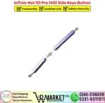 Infinix Hot 50 Pro 4G Side Keys Button - Power Volume Button Outer Replacement - DMarket.Pk