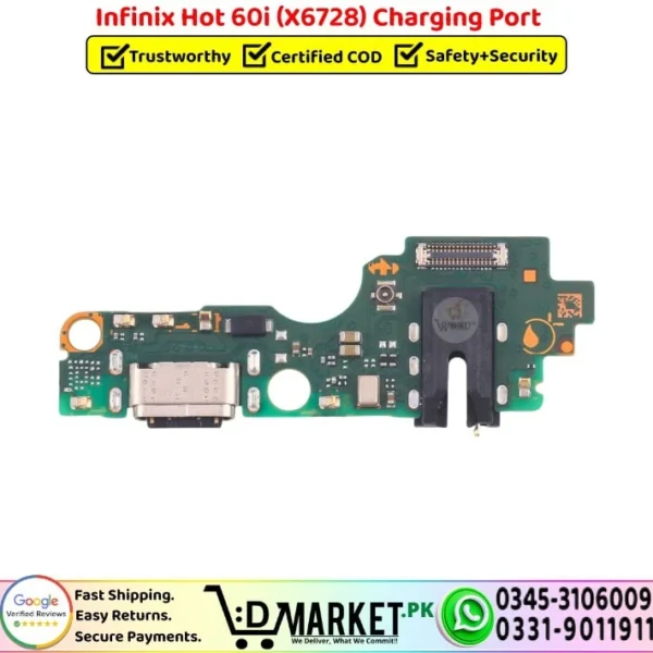 Infinix Hot 60i X6728 Charging Port Replacement - DMarket.Pk