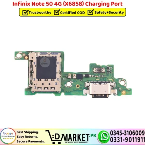 Infinix Note 50 4G X6858 Charging Port Replacement - DMarket.Pk
