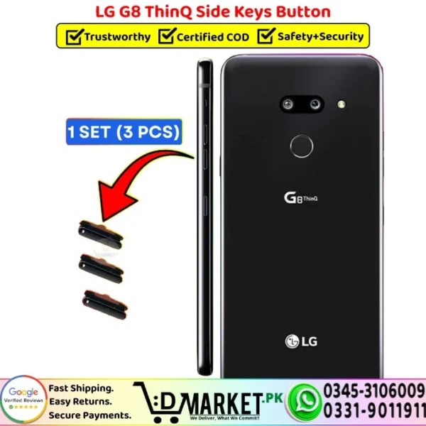 LG G8 ThinQ Side Keys Button - Power Volume Button Replacement - DMarket.Pk