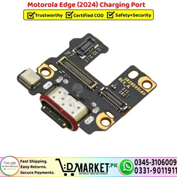 Motorola Edge 2024 Charging Port Board Flex Cable Strip Replacement - DMarket.Pk