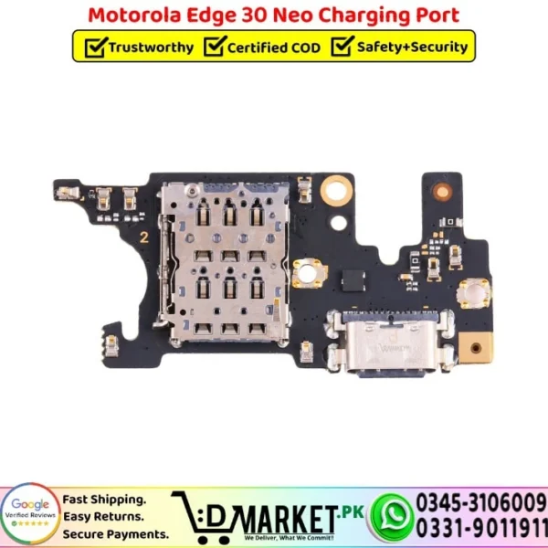 Motorola Edge 30 Neo Charging Port Board Flex Cable Strip Replacement - DMarket.Pk