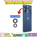 Motorola Edge 40 Back Camera Lens Glass Replacement - DMarket.Pk