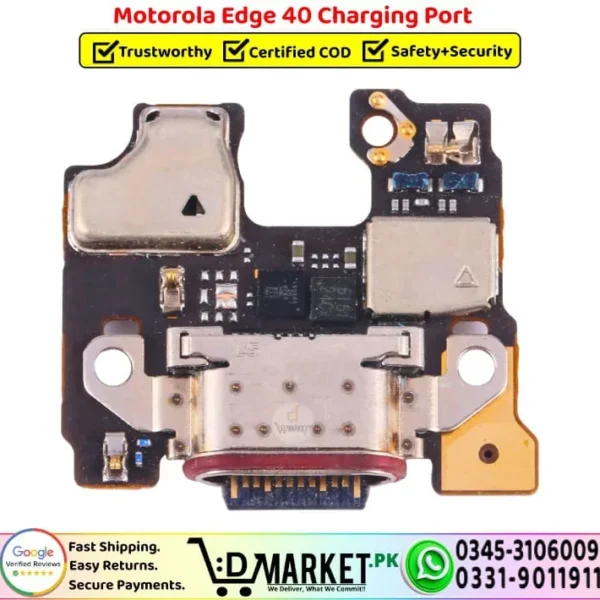 Motorola Edge 40 Charging Port Flex Board Replacement - DMarket.Pk
