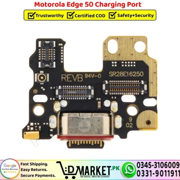 Motorola Edge 50 Charging Port Board Replacement - DMarket.Pk