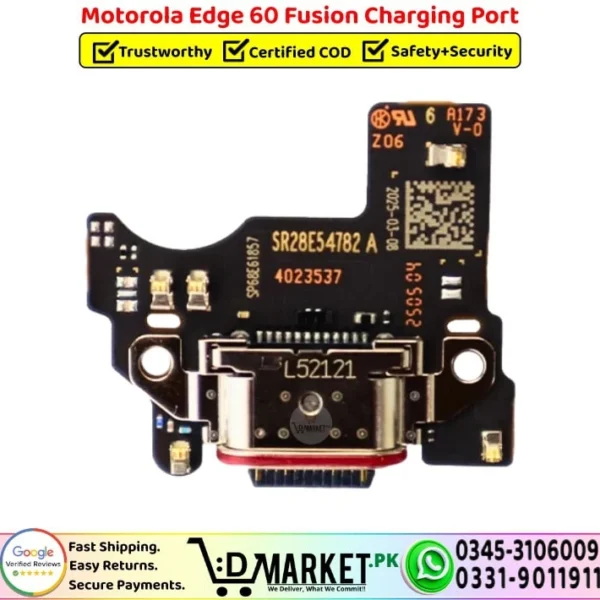 Motorola Edge 60 Fusion Charging Port Board Replacement - DMarket.Pk