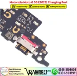 Motorola Moto G 5G 2023 Charging Port Board Flex Cable Strip Replacement - DMarket.Pk