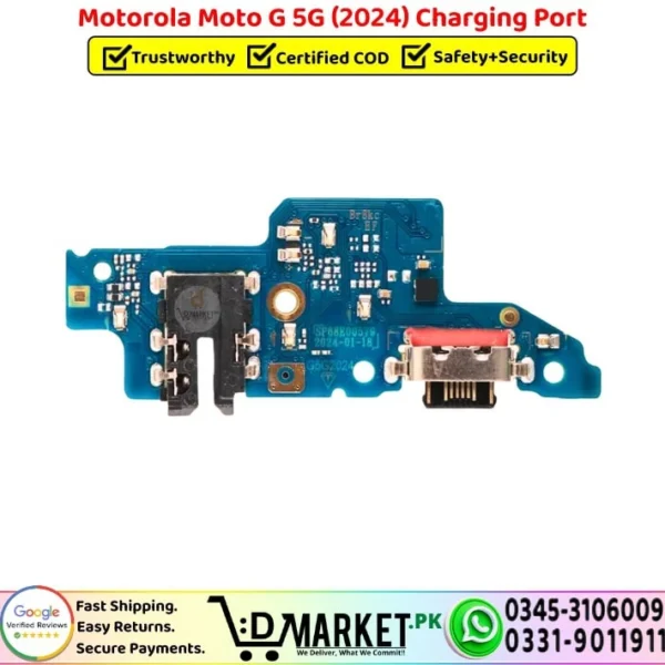 Motorola Moto G 5G 2024 Charging Port Board Replacement - DMarket.Pk