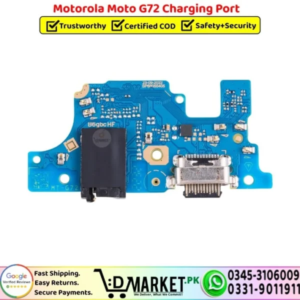 Motorola Moto G72 Charging Port Board Flex Cable Strip Replacement - DMarket.Pk