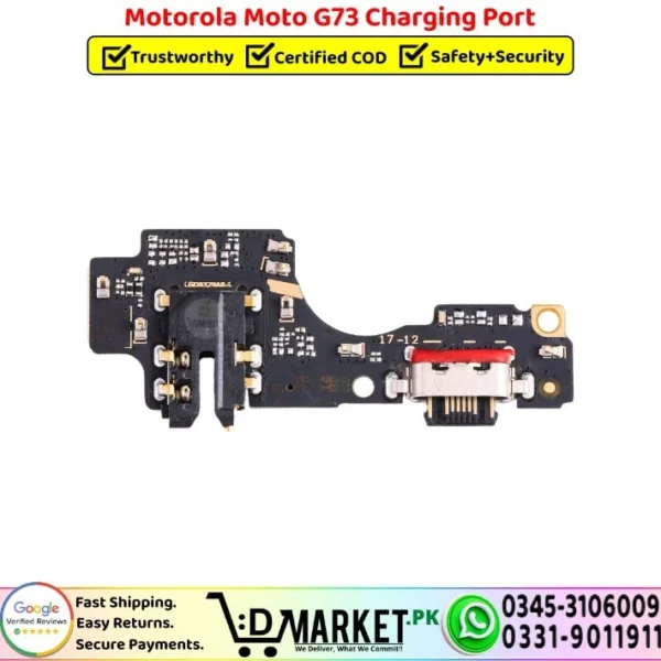 Motorola Moto G73 Charging Port Board Flex Cable Strip Replacement - DMarket.Pk