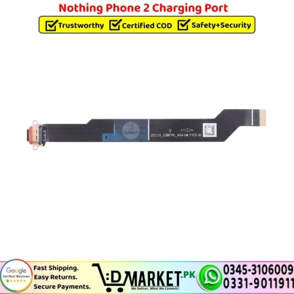 Nothing Phone 2 Charging Port Flex Board Cable Replacement - DMarket.Pk