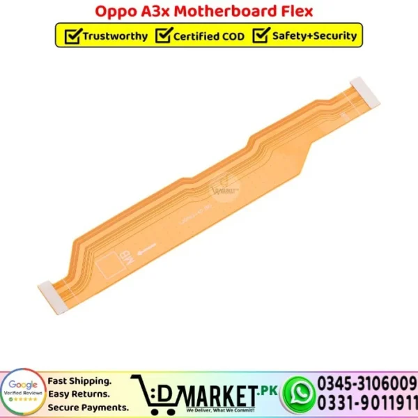 Oppo A3x Motherboard Flex Cable Strip Replacement - DMarket.Pk