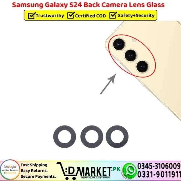 Samsung Galaxy S24 Back Camera Lens Glass Replacement - DMarket.Pk