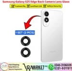 Samsung Galaxy S25 Edge Back Camera Lens Glass Replacement - DMarket.Pk