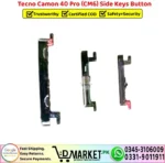 Tecno Camon 40 Pro CM6 Side Keys Button - Image 2