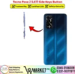 Tecno Pova 2 LE7 Side Keys Button - Power Volume Button Replacement - DMarket.Pk