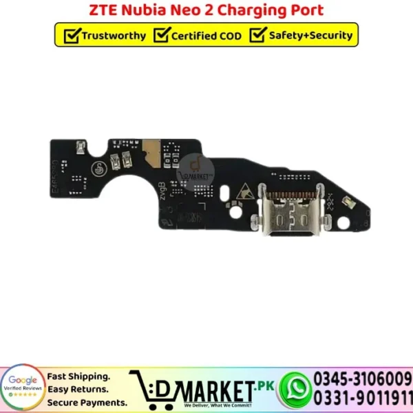 ZTE Nubia Neo 2 Charging Port Flex Board Cable Replacement - DMarket.Pk