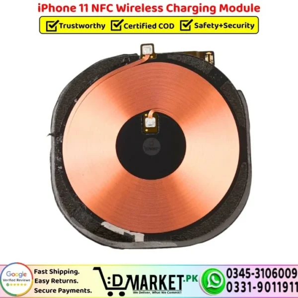 iPhone 11 NFC Wireless Charging Module Coil Replacement - DMarket.Pk