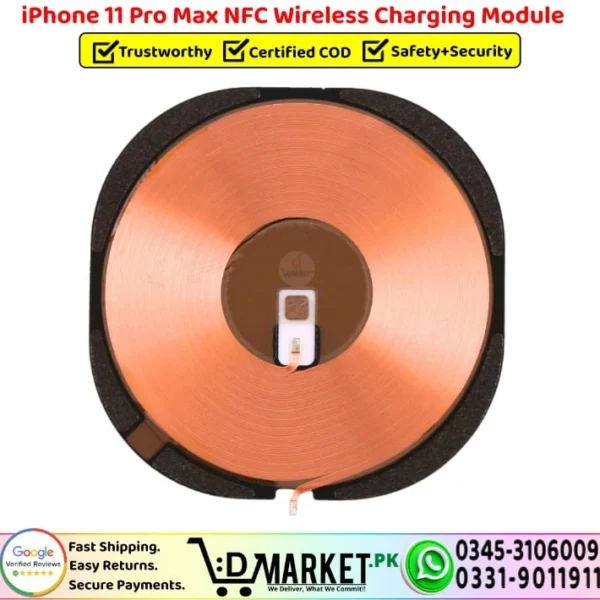 iPhone 11 Pro Max NFC Wireless Charging Module Coil Replacement - DMarket.Pk