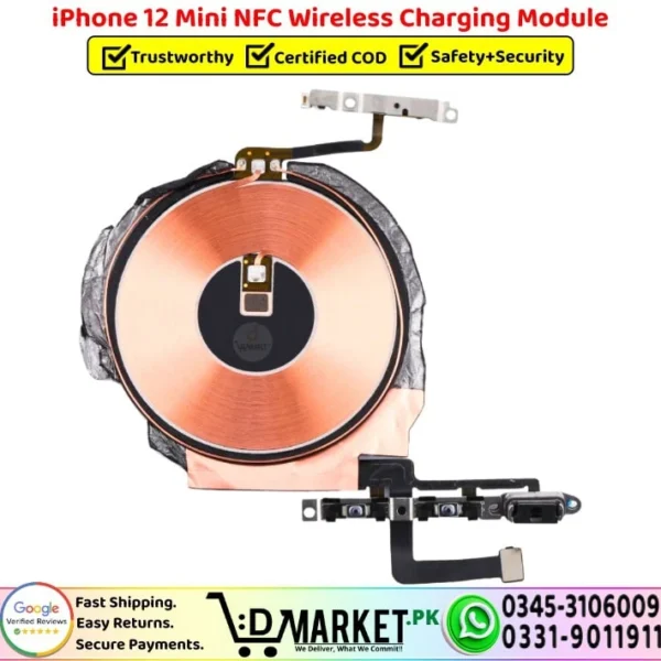 iPhone 12 Mini NFC Wireless Charging Module Coil Replacement - DMarket.Pk