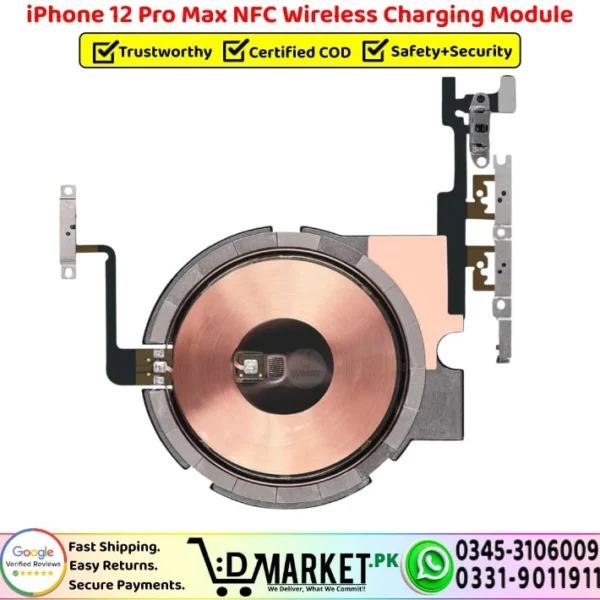iPhone 12 Pro Max NFC Wireless Charging Module Coil Replacement - DMarket.Pk