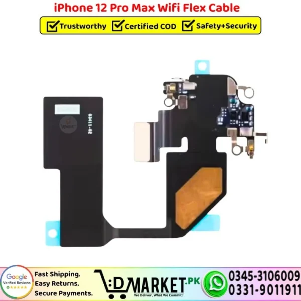 iPhone 12 Pro Max Wifi Flex Cable Strip Patta Replacement - DMarket.Pk