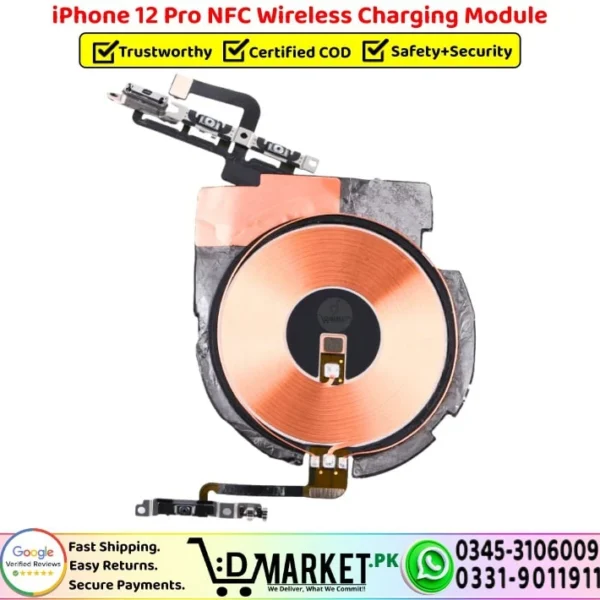 iPhone 12 Pro NFC Wireless Charging Module Coil Replacement - DMarket.Pk