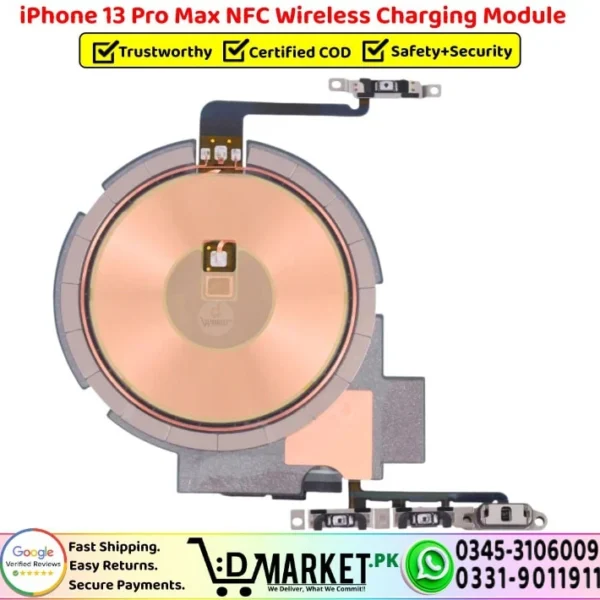 iPhone 13 Pro Max NFC Wireless Charging Module Coil Replacement - DMarket.Pk