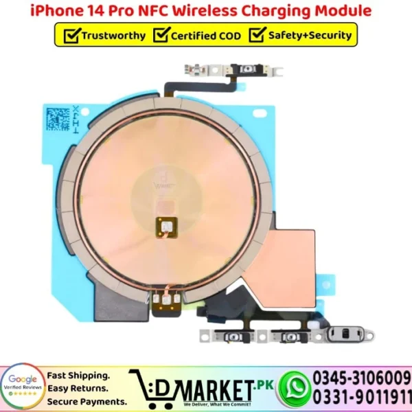 iPhone 14 Pro NFC Wireless Charging Module Coil Replacement - DMarket.Pk