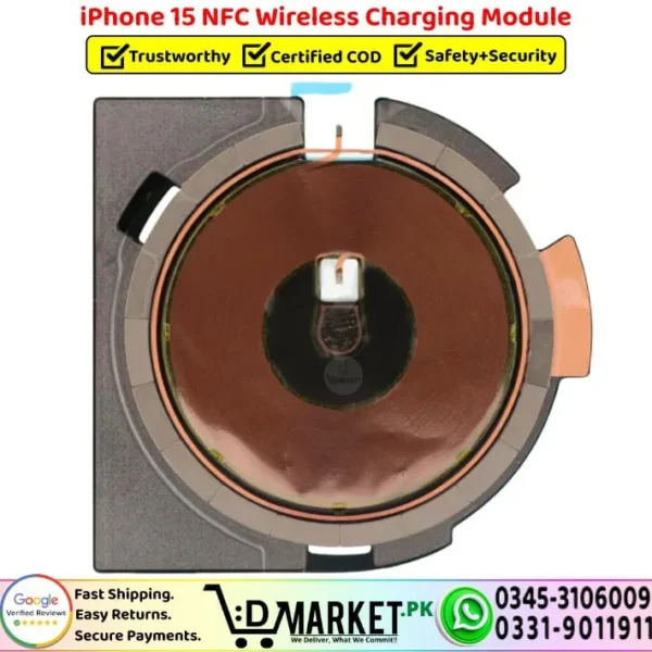 iPhone 15 NFC Wireless Charging Module Coil Replacement - DMarket.Pk
