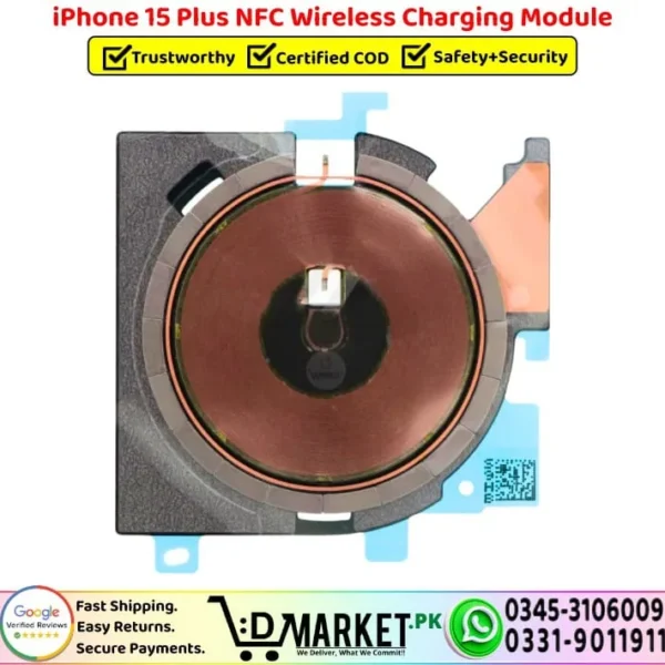 iPhone 15 Plus NFC Wireless Charging Module Coil Replacement - DMarket.Pk