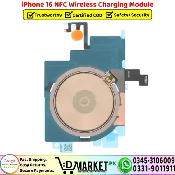iPhone 16 NFC Wireless Charging Module Coil Replacement - DMarket.Pk