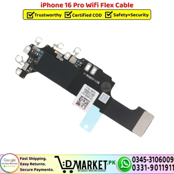 iPhone 16 Pro Wifi Flex Cable Strip Patta Replacement - DMarket.Pk