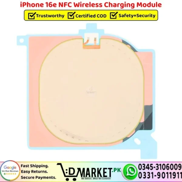 iPhone 16e NFC Wireless Charging Module Coil Replacement - DMarket.Pk